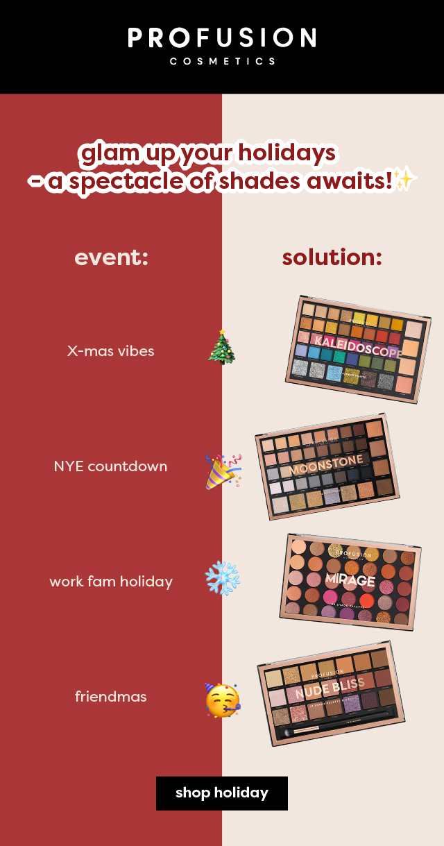 holiday makeup products